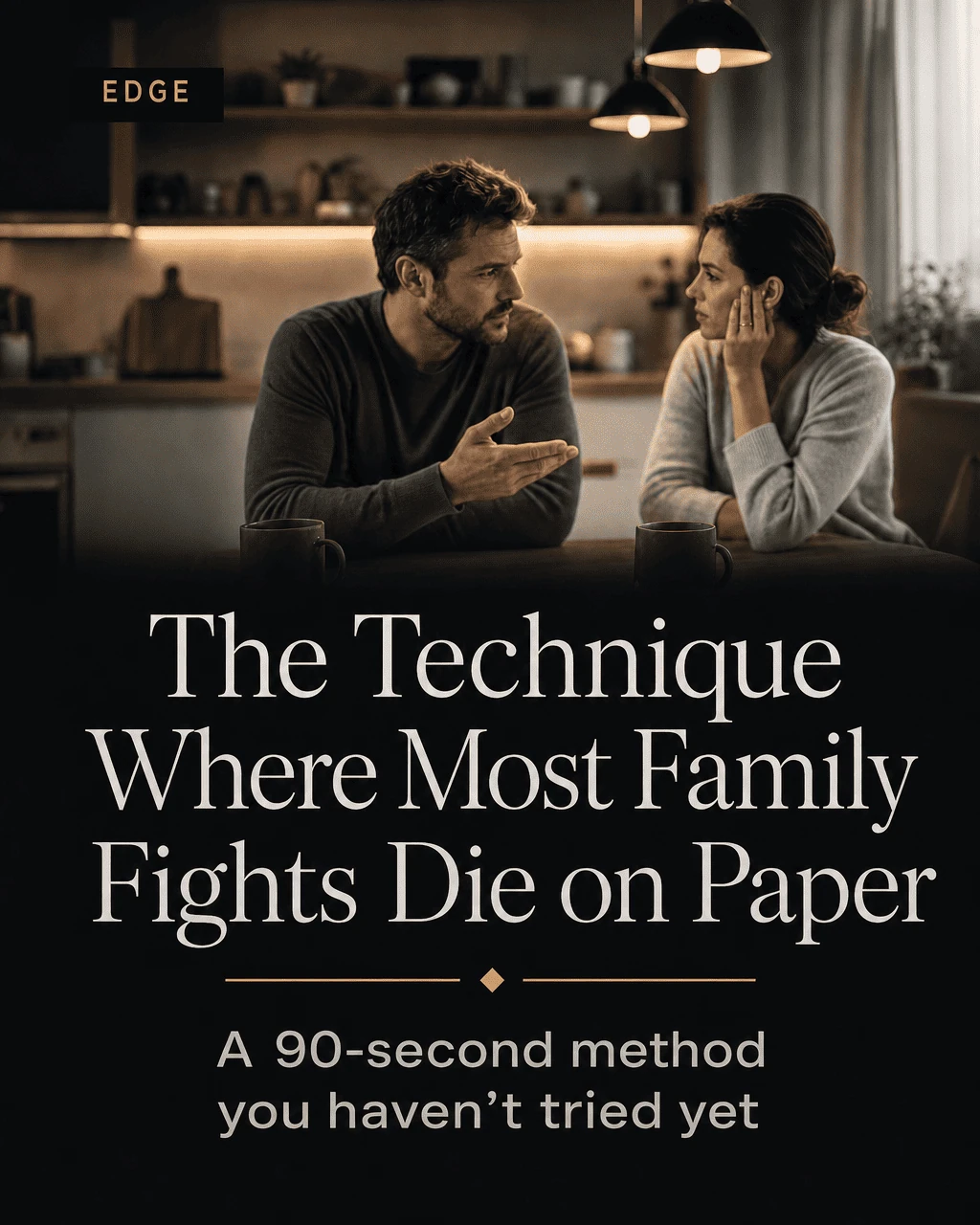 The Technique Where Most Family Fights Die on Paper